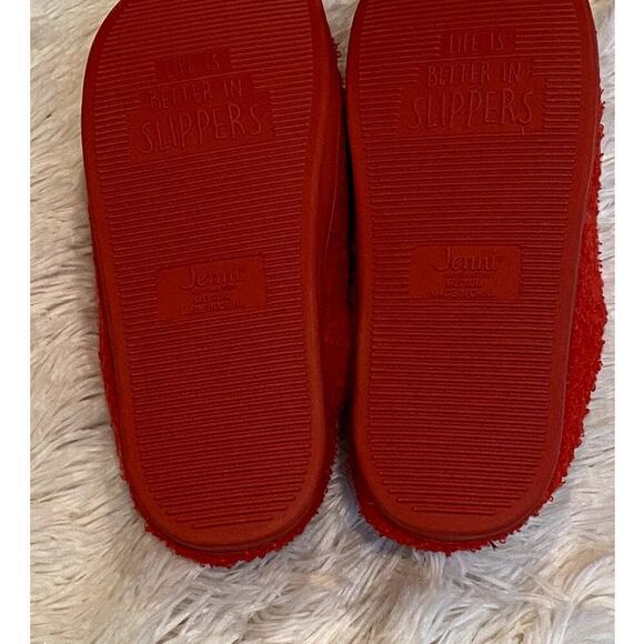Jenni by Jennifer Moore Red Smiley Face Slippers - Size 7 - 8 (NWT) - Picture 3 of 3